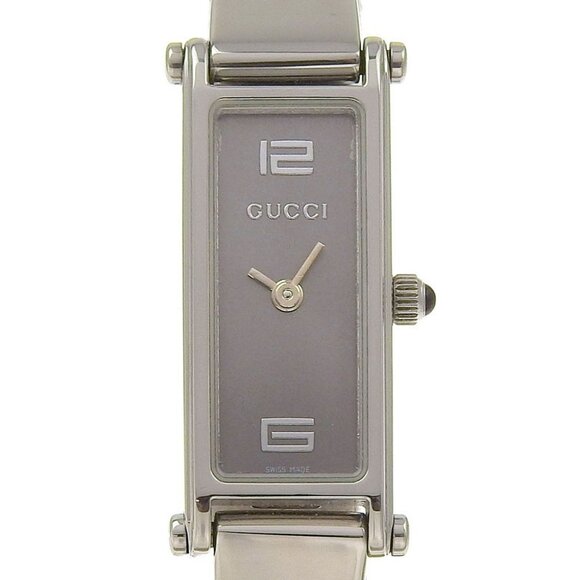 GUCCI Watches 1500L grayDial Stainless Steel Quartz Analog display Women - Picture 1 of 8